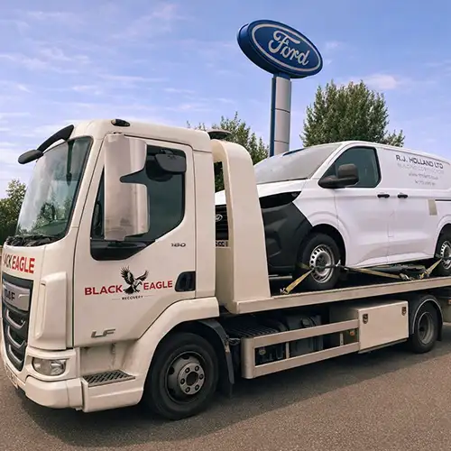 Ford Transit recovered on A10 Great Cambridge Road