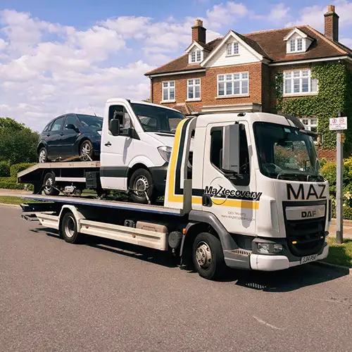 Mercedes Sprinter recovery on A10 near Enfield