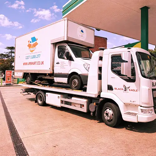 Mercedes Sprinter box van recovery in Enfield